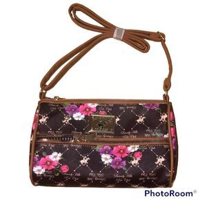 Beverly Hills Polo Club Floral Crossbody Handbag NEW